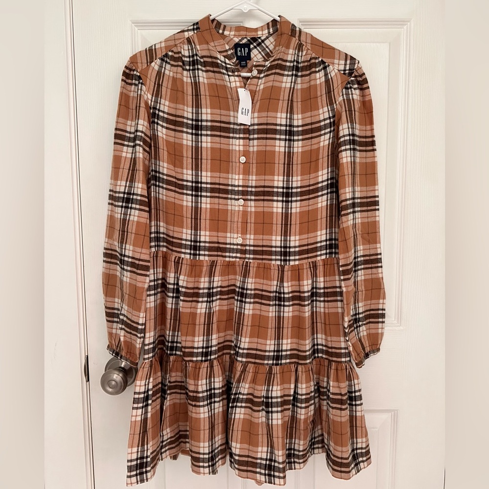 NWT Gap flannel dress sz XXS